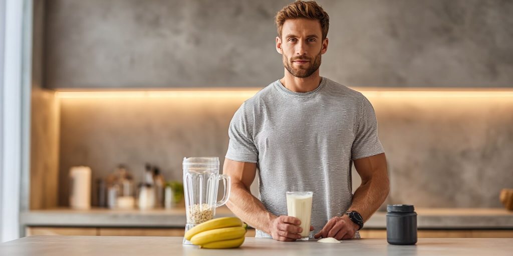 batido proteina y creatina