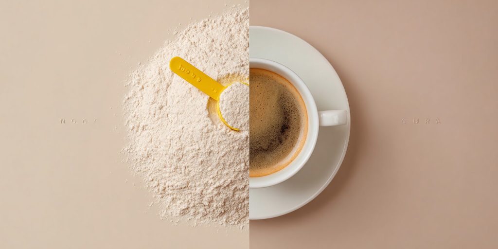 creatina con cafe con leche