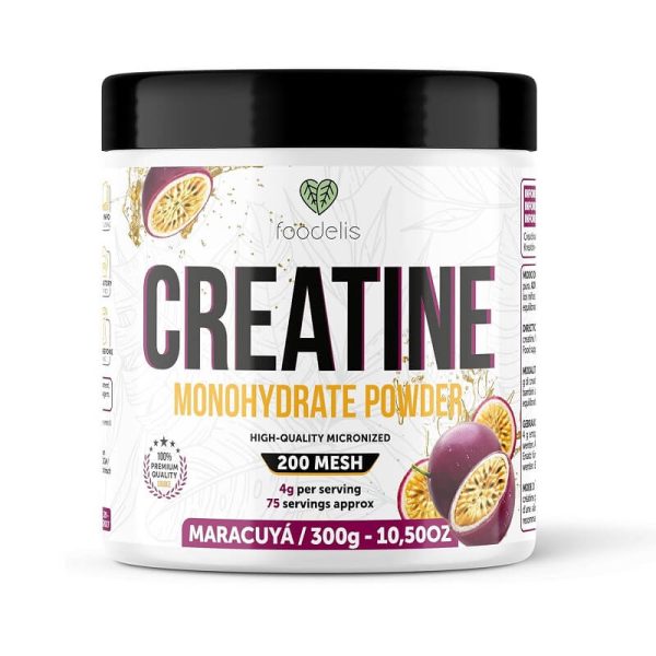 creatina monohydrato foodelis 300g maracuyá