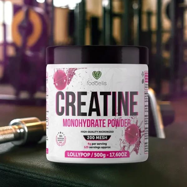 creatina monohydrato foodelis 500g lollypop