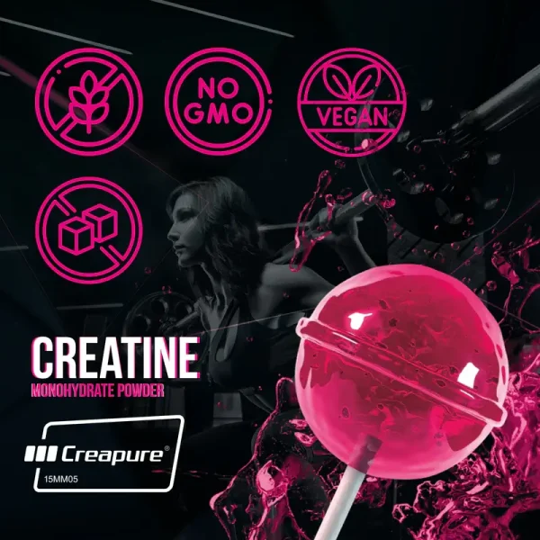 creatina monohydrato foodelis creapure® 300g lollypop