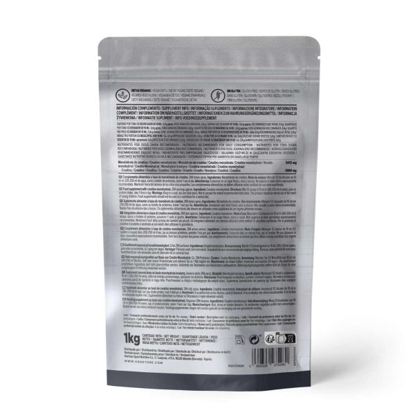 creatina monohydrato hsn en polvo 1kg