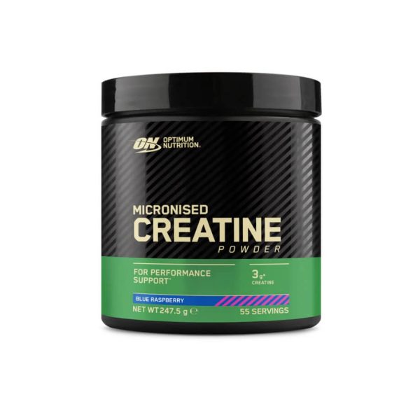 creatina monohydrato optimum nutrition 247g frambuesa azul
