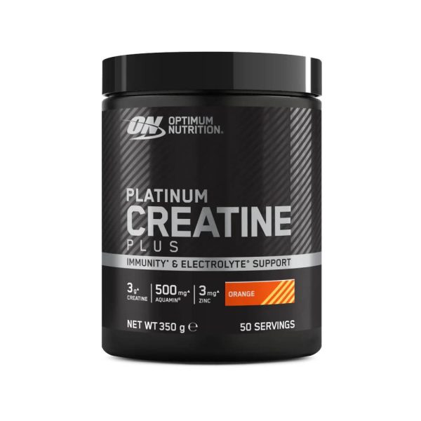 creatina monohydrato optimum nutrition 350g naranja
