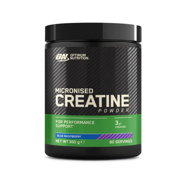 creatina monohydrato optimum nutrition 360g frambuesa azul