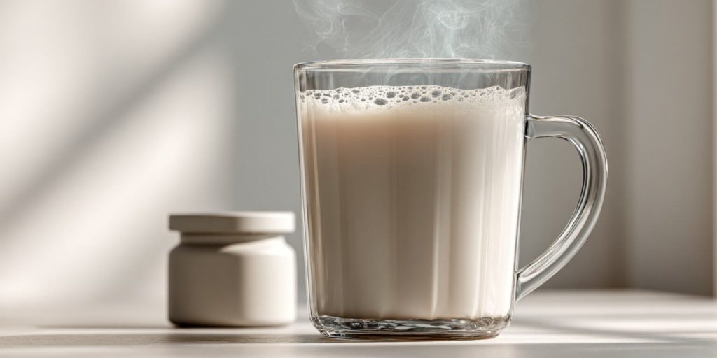tomar creatina leche caliente