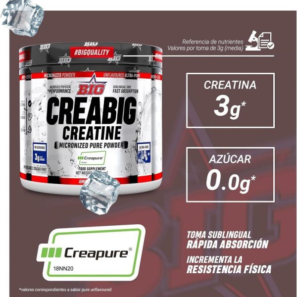 creatina monohidrato creapure big 250g