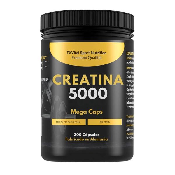 creatina monohidrato exvital 300 capsulas
