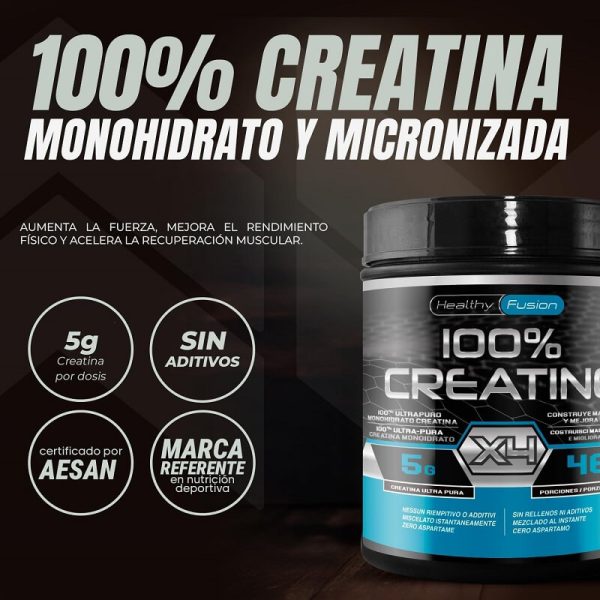 creatina monohidrato healthy fusion 300g