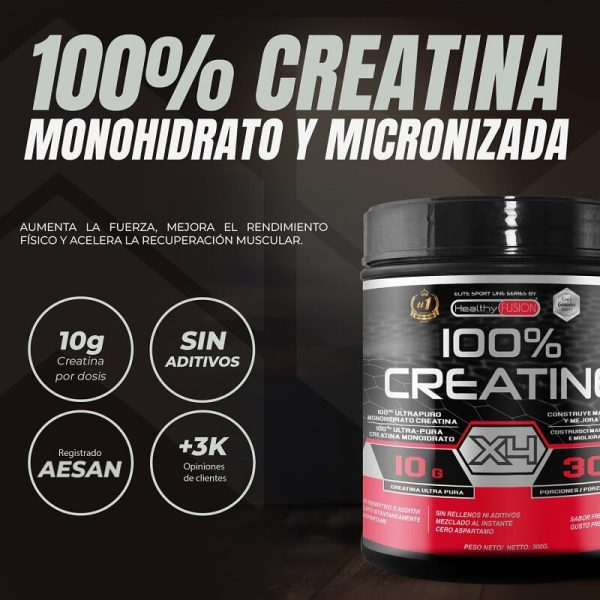 creatina monohidrato healthy fusion 300g refresco cola
