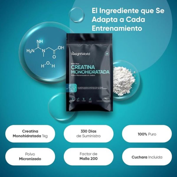 creatina monohidrato weightworld 1kg