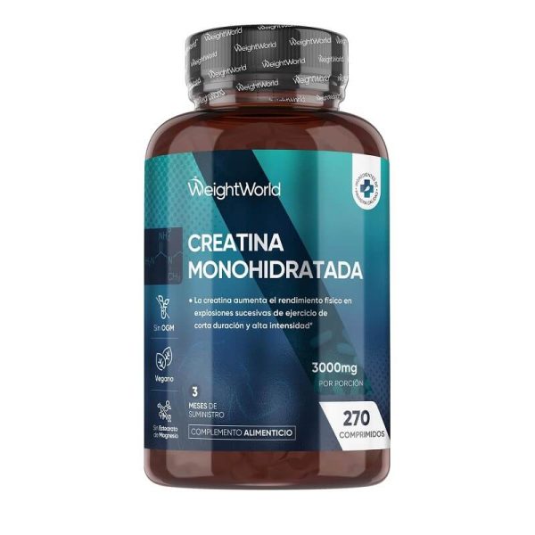 creatina monohidrato weightworld 270 capsulas