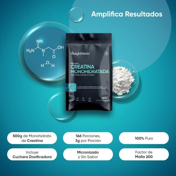 creatina monohidrato weightworld 500g